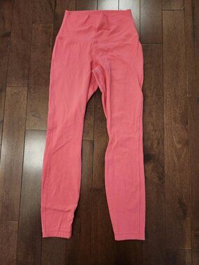 Lululemon women's pink align leggings in size 4